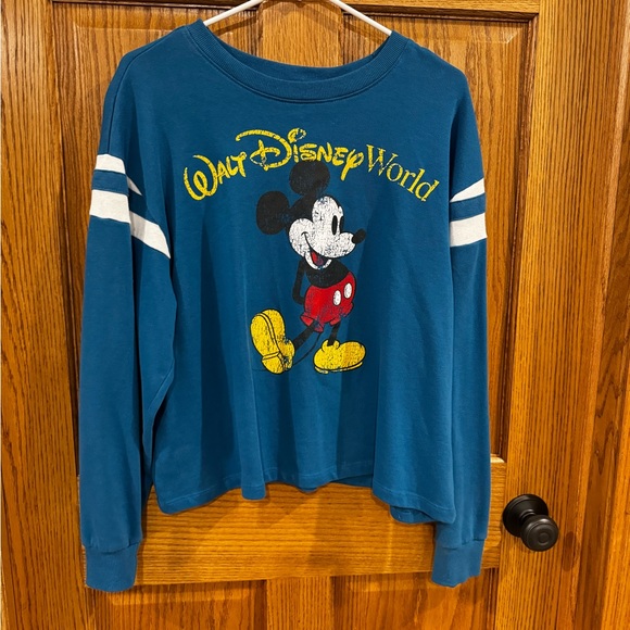 Disney Tops - Walt Disney World 100th Anniversary Semi-cropped Mickey Mouse Sweatshirt.